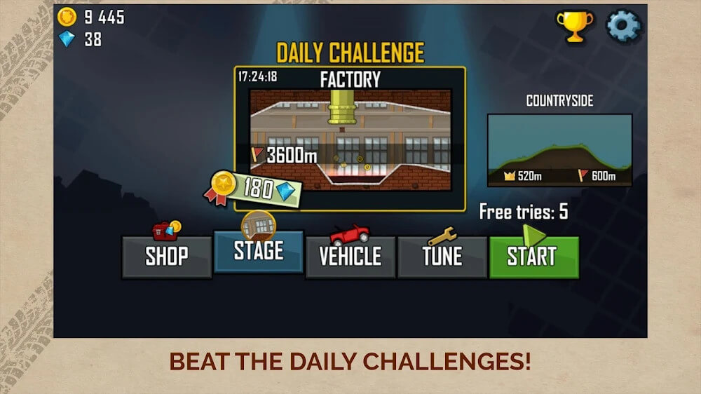 Hill Climb Racing free mod