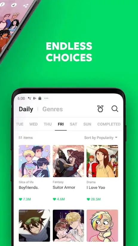 WEBTOON free mod