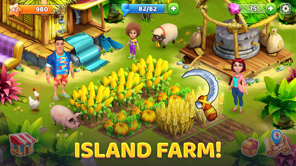 Bermuda Adventures Island Farm Free APK MOD